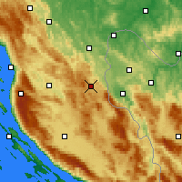 Nearby Forecast Locations - Plitvička Jezera - Mapa