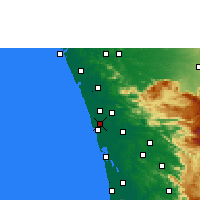 Nearby Forecast Locations - Cranganor - Mapa