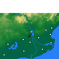 Nearby Forecast Locations - Nidadavole - Mapa