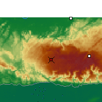 Nearby Forecast Locations - Nongstoin - Mapa