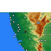 Nearby Forecast Locations - Pathanamthitta - Mapa