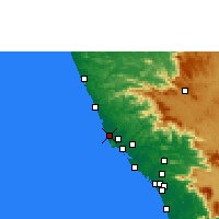 Nearby Forecast Locations - Payyanur - Mapa