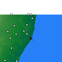 Nearby Forecast Locations - Pudupattinam - Mapa