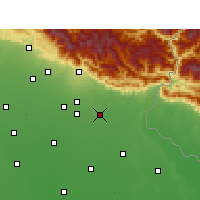 Nearby Forecast Locations - Sitarganj - Mapa