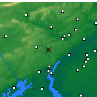 Nearby Forecast Locations - West Chester - Mapa