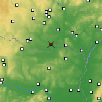 Nearby Forecast Locations - Hrušovany nad Jevišovkou - Mapa