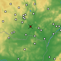 Nearby Forecast Locations - Pohořelice - Mapa
