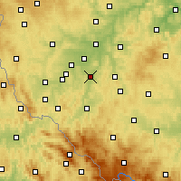 Nearby Forecast Locations - Přeštice - Mapa