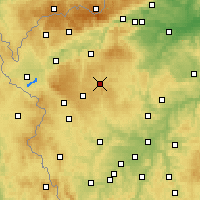 Nearby Forecast Locations - Toužim - Mapa