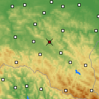 Nearby Forecast Locations - Brzozów - Mapa