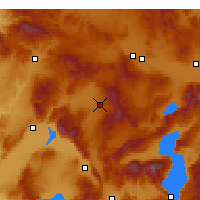 Nearby Forecast Locations - Sandıklı - Mapa
