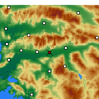 Nearby Forecast Locations - Köşk - Mapa
