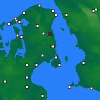 Nearby Forecast Locations - Hørsholm - Mapa