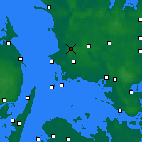 Nearby Forecast Locations - Slagelse - Mapa