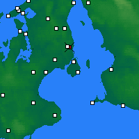 Nearby Forecast Locations - Gentofte - Mapa
