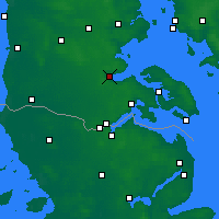 Nearby Forecast Locations - Aabenraa - Mapa