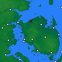 Nearby Forecast Locations - Bogense - Mapa
