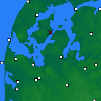 Nearby Forecast Locations - Nykøbing Mors - Mapa