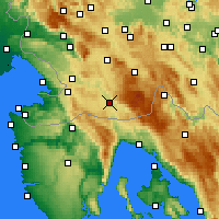 Nearby Forecast Locations - Ilirska Bistrica - Mapa