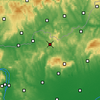 Nearby Forecast Locations - Salgótarján - Mapa