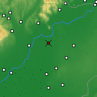 Nearby Forecast Locations - Tiszavasvári - Mapa
