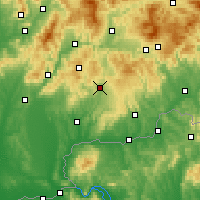 Nearby Forecast Locations - Krupina - Mapa