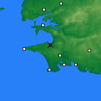 Nearby Forecast Locations - Douarnenez - Mapa