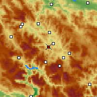 Nearby Forecast Locations - Kiseljak - Mapa