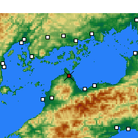 Nearby Forecast Locations - Imabari - Mapa