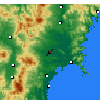 Nearby Forecast Locations - Osaki - Mapa