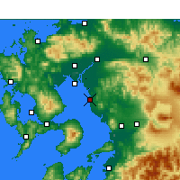 Nearby Forecast Locations - Omuta - Mapa