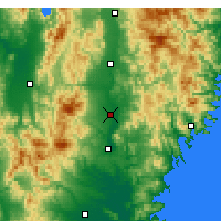 Nearby Forecast Locations - Ōshū - Mapa
