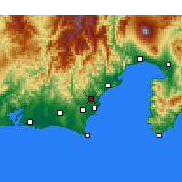 Nearby Forecast Locations - Fujieda - Mapa