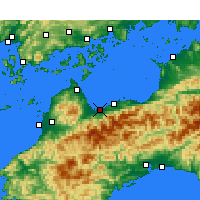 Nearby Forecast Locations - Saijo - Mapa