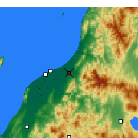 Nearby Forecast Locations - Shibata - Mapa