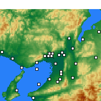 Nearby Forecast Locations - Ikeda - Mapa