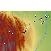 Nearby Forecast Locations - Tiquipaya - Mapa