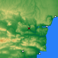 Nearby Forecast Locations - Provadija - Mapa