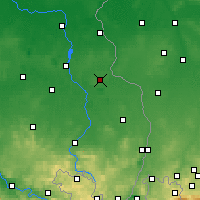 Nearby Forecast Locations - Weißwasser - Mapa