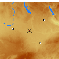 Nearby Forecast Locations - La Roda - Mapa