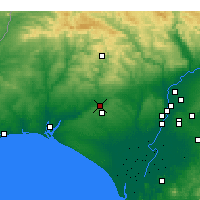 Nearby Forecast Locations - La Palma del Condado - Mapa