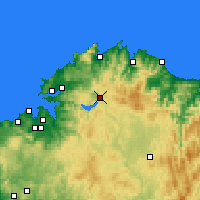 Nearby Forecast Locations - Pontes - Mapa