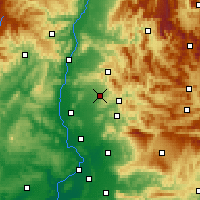 Nearby Forecast Locations - Valréas - Mapa