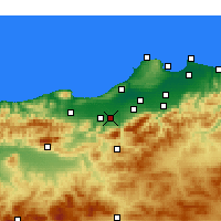 Nearby Forecast Locations - Muzaia - Mapa