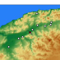 Nearby Forecast Locations - Boukadir - Mapa