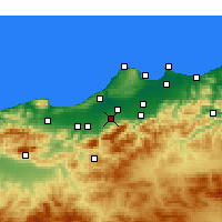 Nearby Forecast Locations - Béni Mered - Mapa