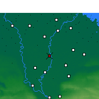 Nearby Forecast Locations - Zefta - Mapa