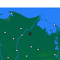 Nearby Forecast Locations - Dekernes - Mapa