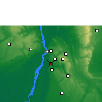 Nearby Forecast Locations - Ozubulu - Mapa
