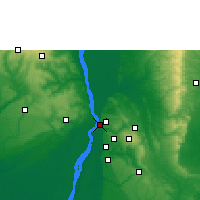 Nearby Forecast Locations - Onitsha - Mapa